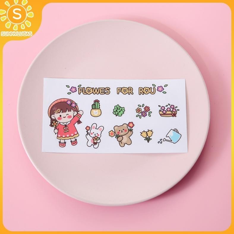 

Random Sticker Lucu Aesthtic Cute Botol Air Minum Anak Sticker Laptop Stiker Diary HP botol minum