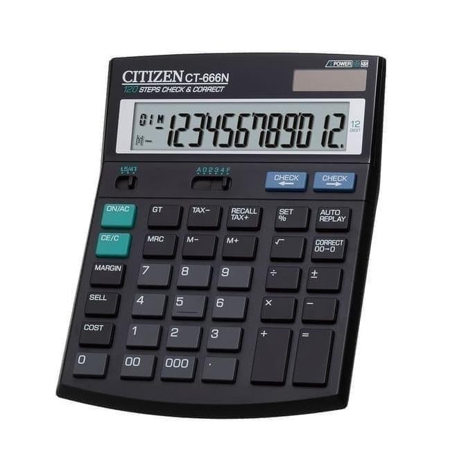 

KALKULATOR CITIZEN CT 666 N - CALCULATOR TYPE CT 666 N
