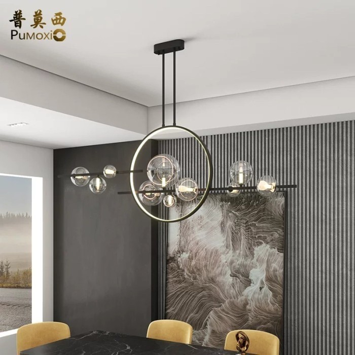 Lampu Gantung Led Panjang Minimalis Modern / Lampu Island Led Lampu