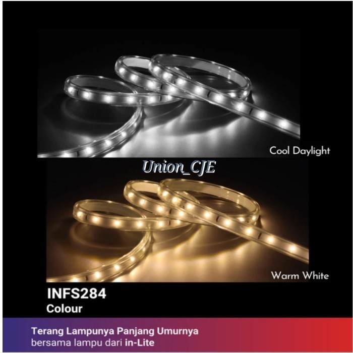 Inlite Lampu Led Selang Led Strip 7W/M Infs284 1 Roll Panjang 50 Meter Lampu