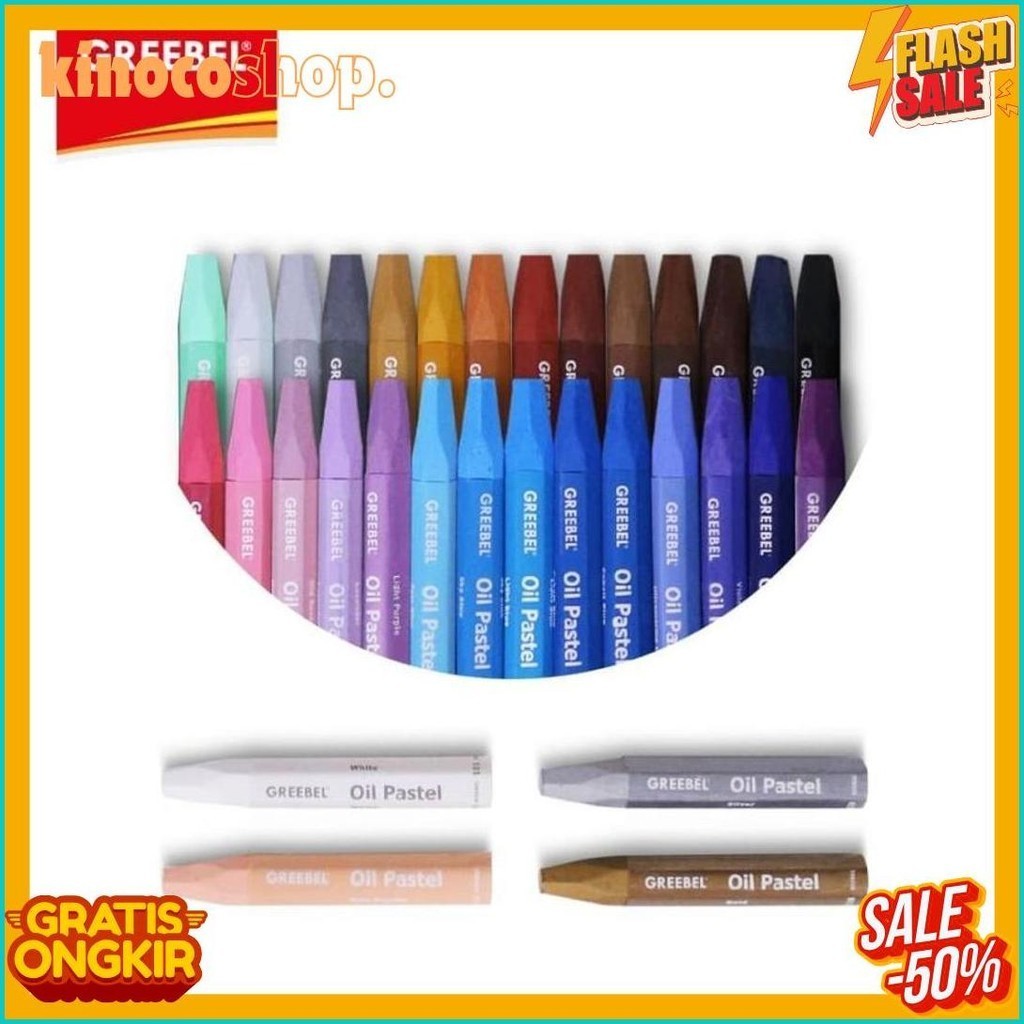 

Krayon Greebel Kids Oil Pastel Crayon 55 Color/ Warna (Lagi Rame)