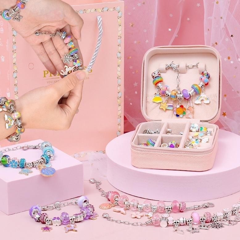 66 Buah Gelang Manik-manik DIY/Gelang Anak Perempuan/Gelang Manik-manik Anak Perempuan/Gelang Anak P