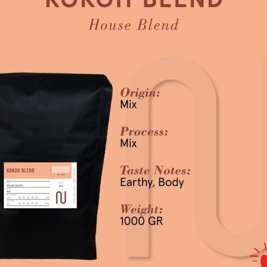 

Biji Kopi Susu / Coffee Beans Espresso Kokoh Blend 1000 Gram / 1 Kg