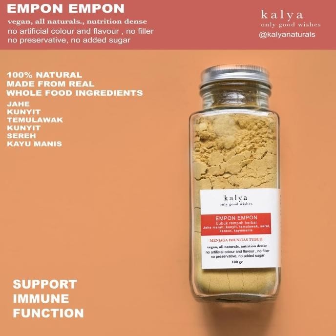 

Empon Empon bubuk herbal rempah jamu jahe kunyit temulawak sereh H24S