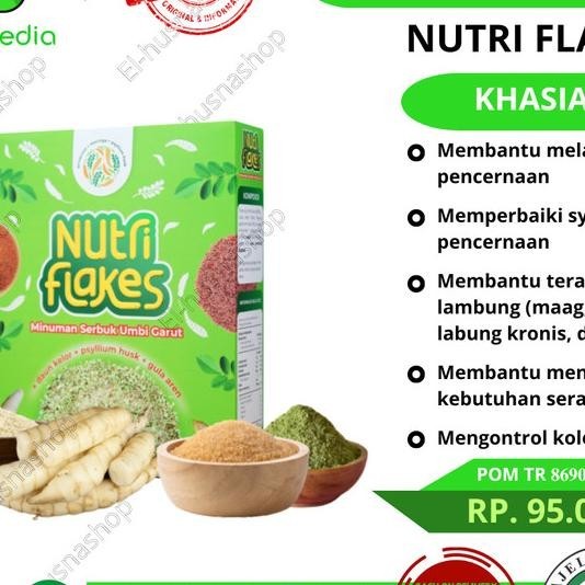 

Nutri Flakes Sereal Umbi Garut Solusi Asam Lambung Maag