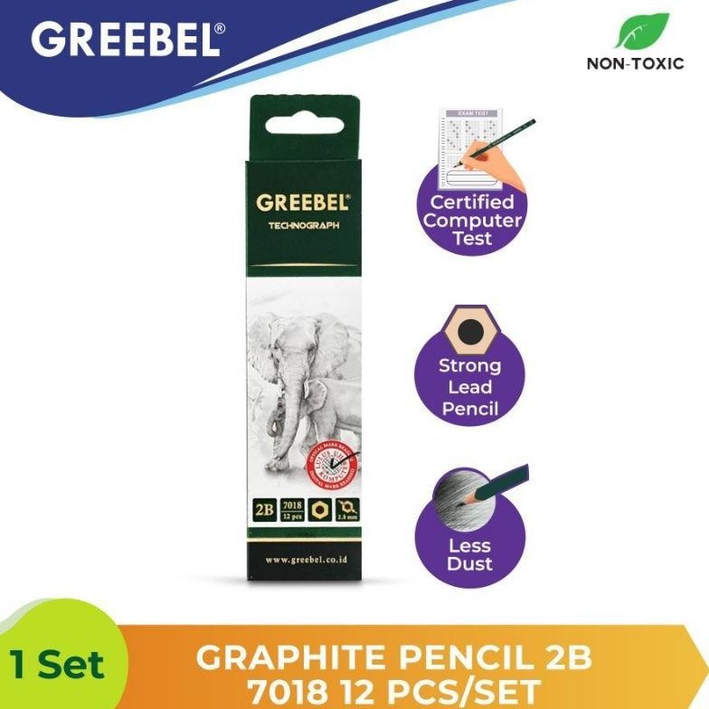 

Hemat Pensil 2B Greebel ( 1Pak/12 Pcs ) Cod