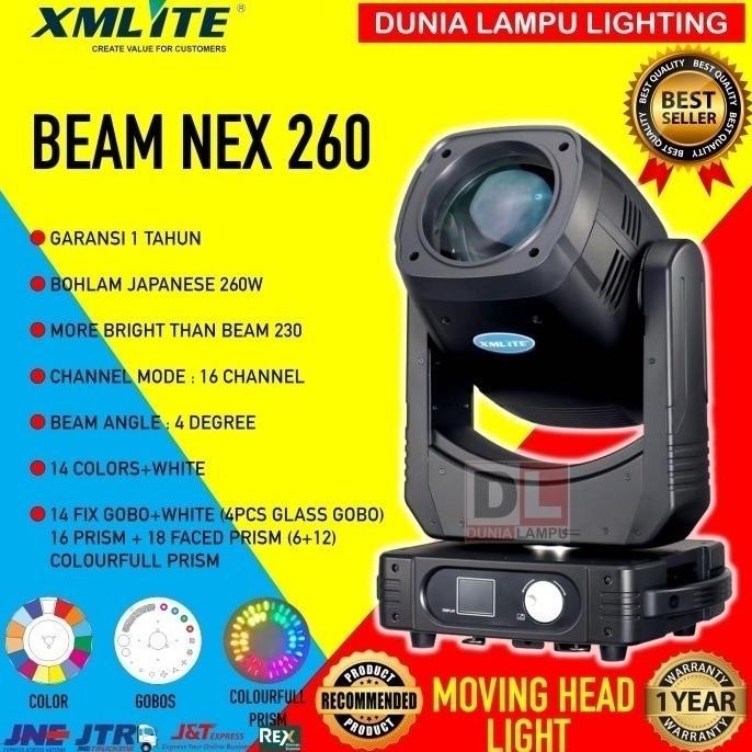 Xmlite Moving Head Beam 260 260W Lampu Panggung Studio Lighting Murah