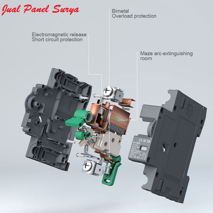 Termurah Dc Mcb Dc 4P 16A 1000V Suntree Sl7N-63