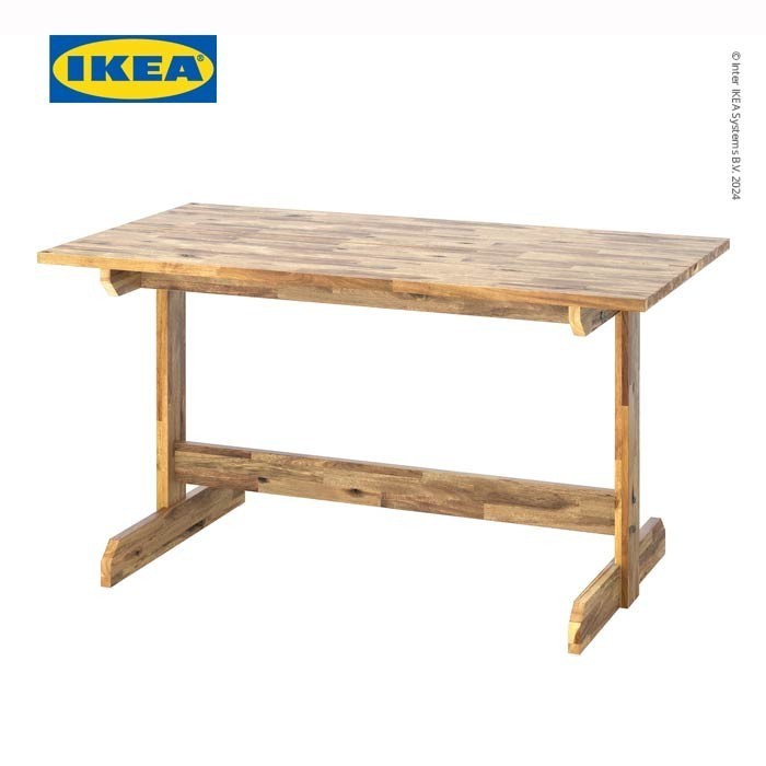Ikea Nackans Meja Makan Minimalis Akasia 140X76 Cm