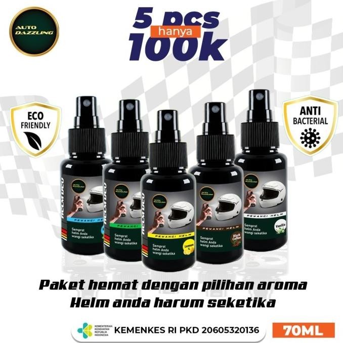 Auto Dazzling Paket Bundling 5 pcs Parfum Pengharum Helm