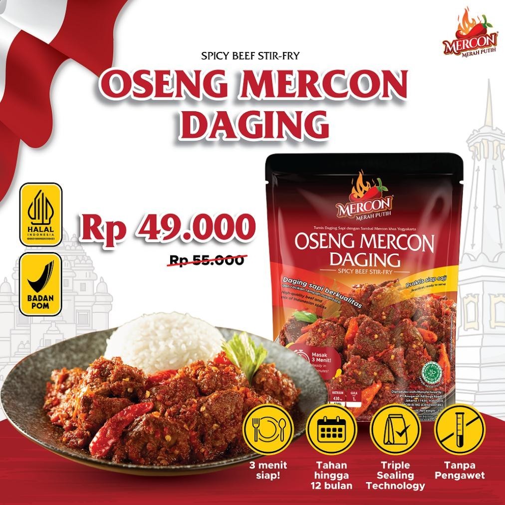 

fgk-45 Mercon Merah Putih - Satuan || Oseng Mercon Daging Hemat