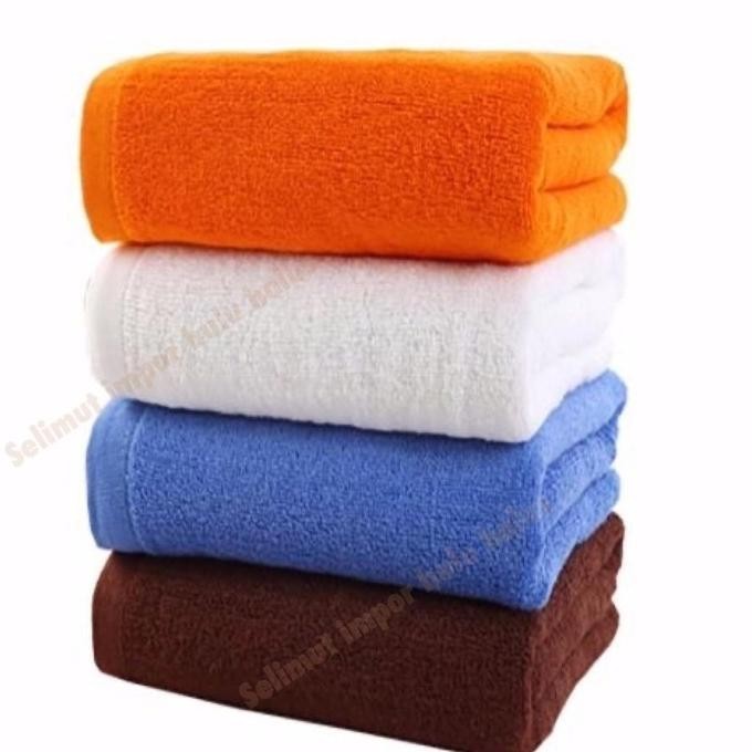 Handuk Mandi Dewasa Handuk Polos Dewasa Ukuran 70x140 cotton 100%