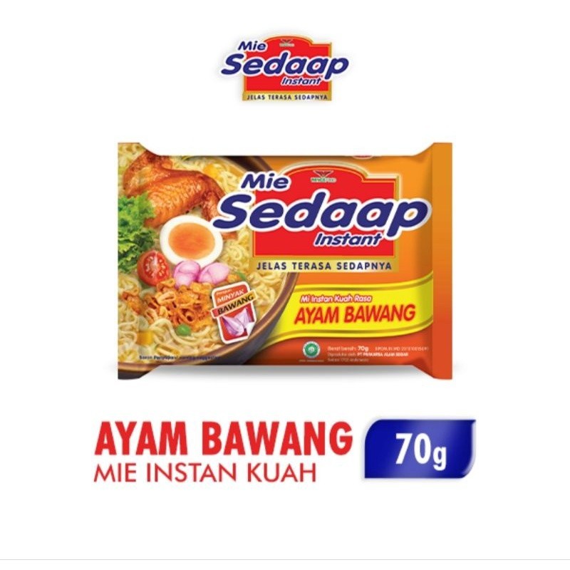 

Sedaap Mie Instan Ayam Bawang 70 gr