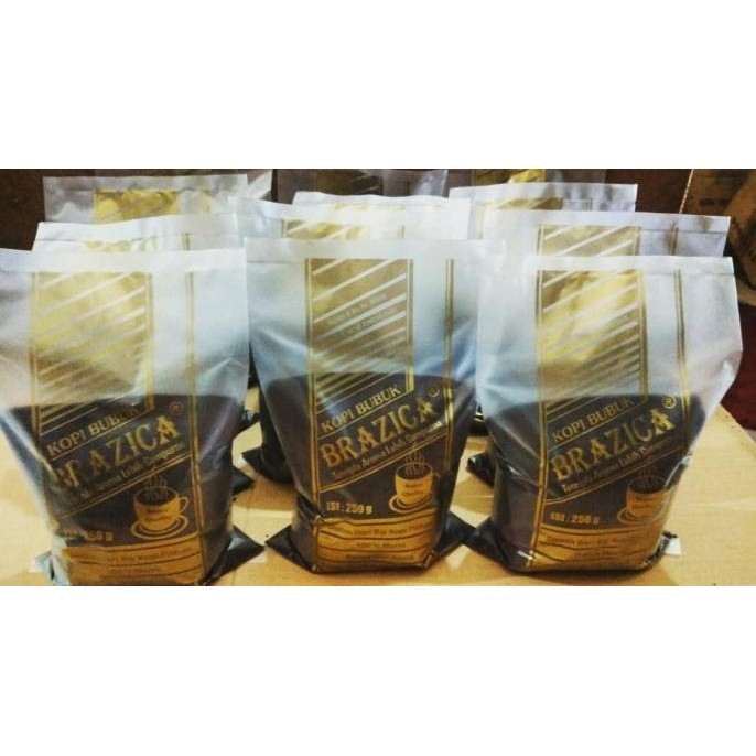 

Silahkan Gan Kopi Bubuk Robusta Lampung 1 KG "Brazica" Gold Quality