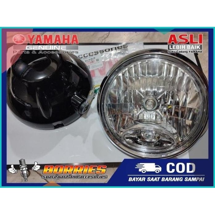 REFLEKTOR DAN BATOK LAMPU DEPAN BULAT RX KING SET ORIGINAL 8JVLZ4 perk