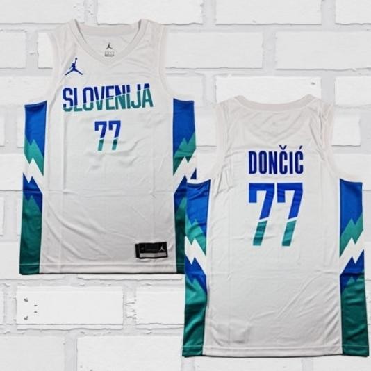 Jersey Basket Swingman Nba Luka Doncic Slovenia Euro 2022 Heatpress 2