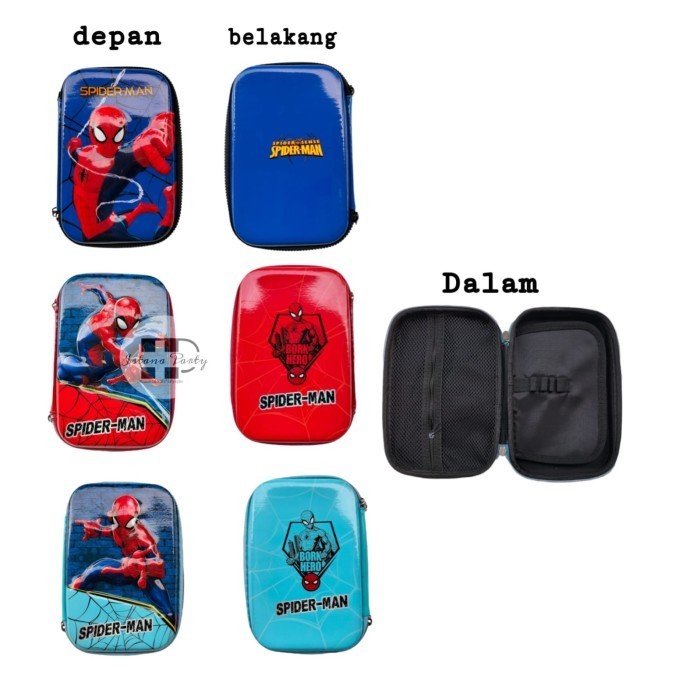 

*$*$*$*$] kotak pensil karakter 3D / tempat pensil karakter anak 3D spiderman
