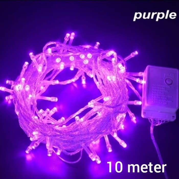 +++++] LAMPU TUMBLR LED UNGU - LAMPU NATAL UNGU - LAMPU HIAS WARNA UNGU