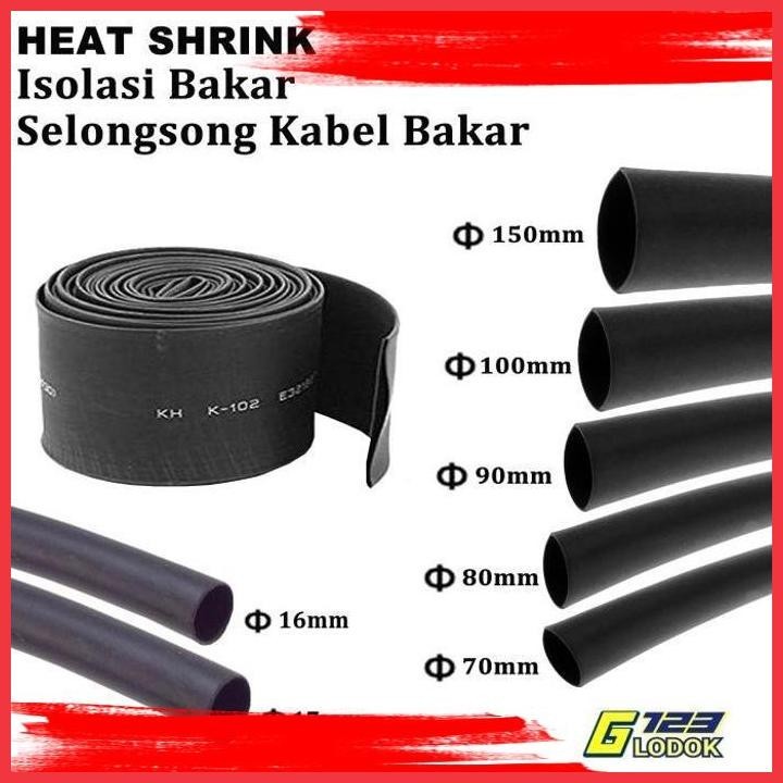 (GLOD) HEAT SHRINK KABEL BAKAR KONEKTOR PENYAMBUNG KABEL ISOLASI UKURAN BESAR