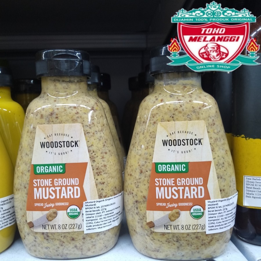 

Woodstock Organic Stone Ground Mustard 227 gr | Mustard Organik 8 Oz
