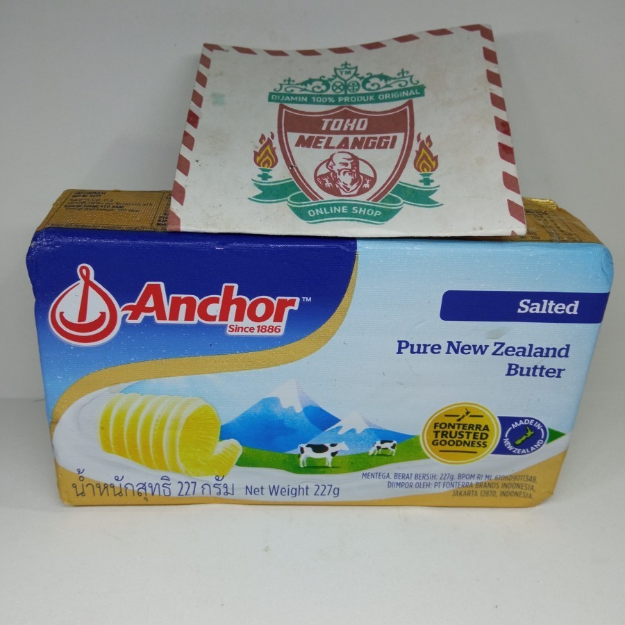 

Anchor Pure New Zealand Salted Butter 227 gr | Margarine Mentega