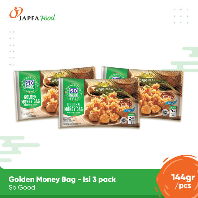 

So Good Golden Money Bag / Lumpia Udang 144 gr - Isi 3 pack