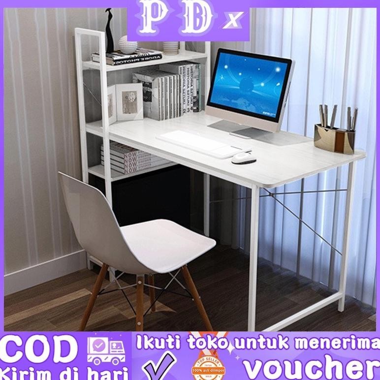 Meja Komputer/Meja belajar/Meja kantor/Meja pc/Meja 1 Meter/Lemari meja belajar(H table)