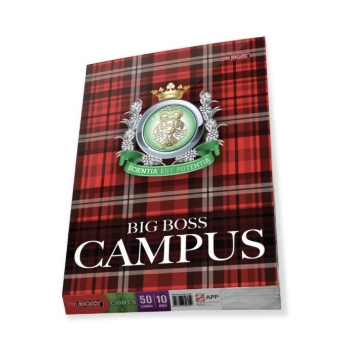 

Buku Tulis Panjang Big Boss Campus 50 Lembar (isi 10pcs)