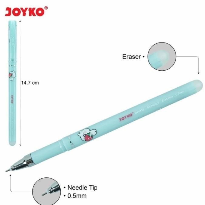 

Erasable Gel Pen Pulpen Bisa Dihapus Joyko GP-333 Shokyo 6 Gel 0.5 mm