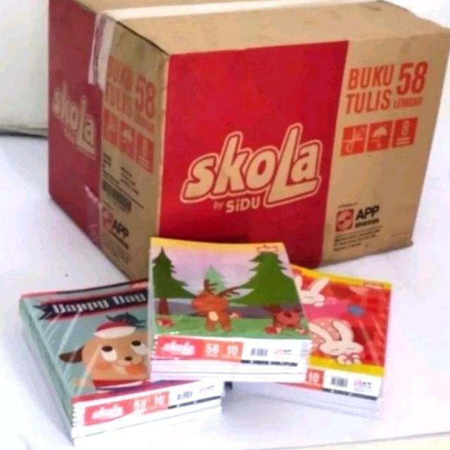 

GROSIR BUKU TULIS SKOLA BY SIDU 58 LEMBAR /PAK 10BUKU