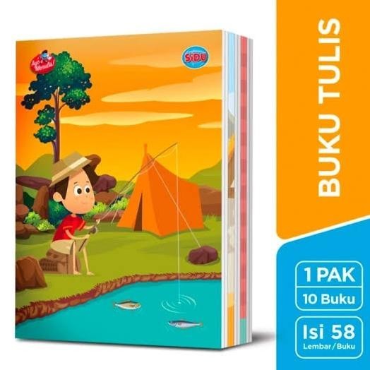 

buku tulis sinar dunia 58 lembar/ SIDU 58/1PACK ISI 10BUKU