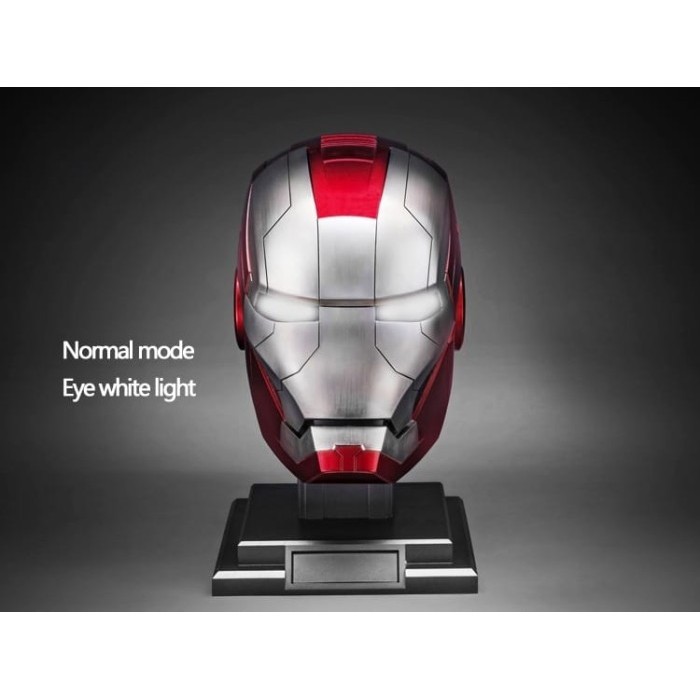 LATEX IRONMAN HEAD MASK HELMET IRONMAN HEAD SUIT WAR MACHINE VOICE CONTROL
