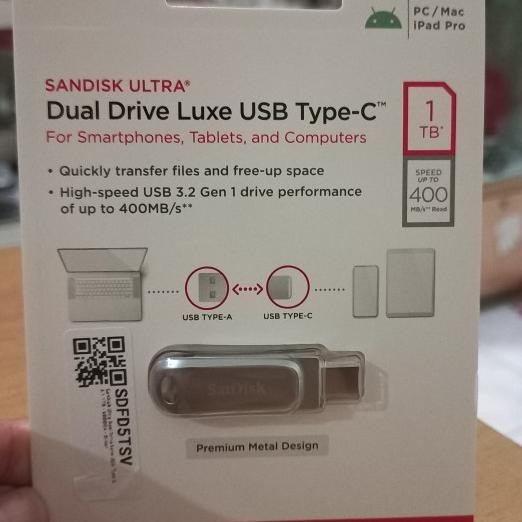 Flashdisc Usb Type C 1Tb Sandisk Flash Disk Luxe 1 Tb Tipe