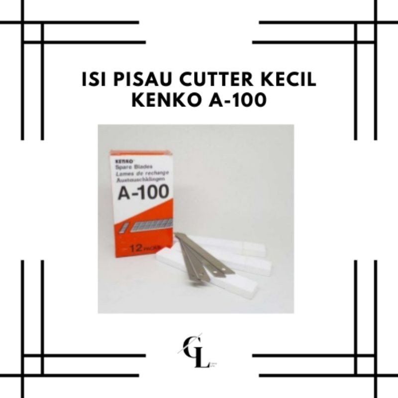 

Isi Pisau Cutter Kenko Kecil A-100 - Per Tube Isi 5 pcs