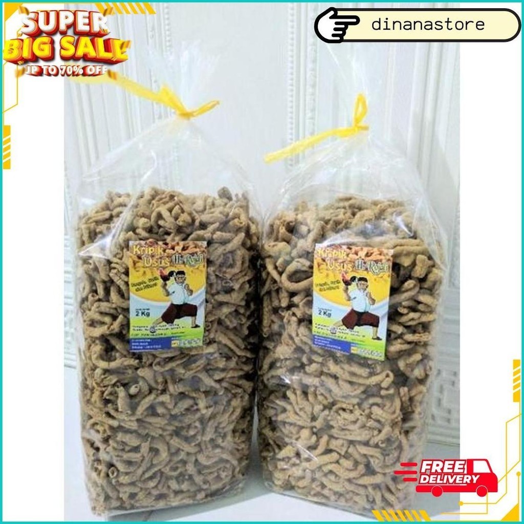 

Kripik Usus H. Rojali 2 Kg (1 Bal) Kripsus Gratis Ongkir