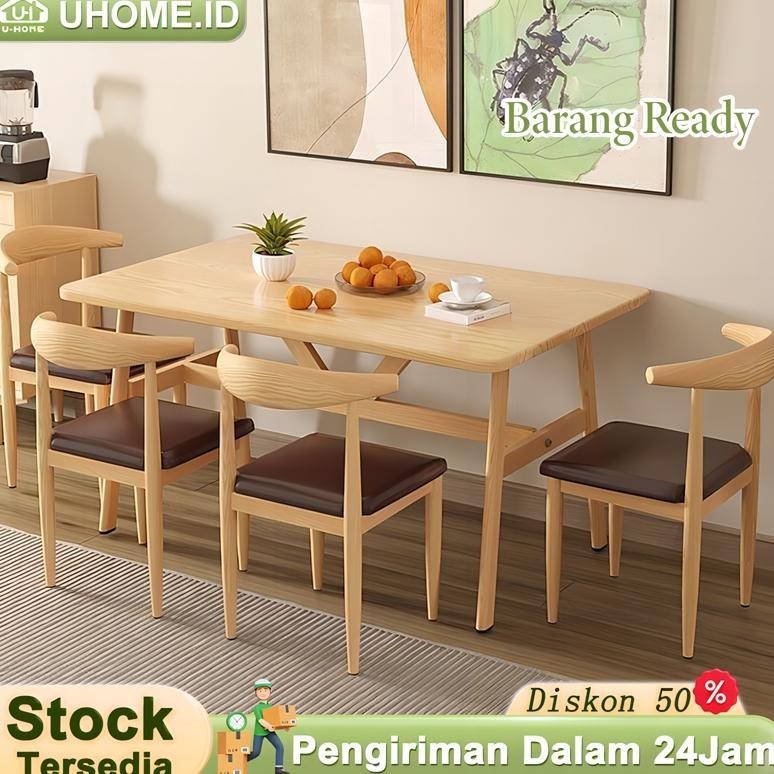 Kayu Solid Meja Makan Minimalis Meja Belajar Kayu Meja makan kayu solid Meja Makan Teras Meja Makan 