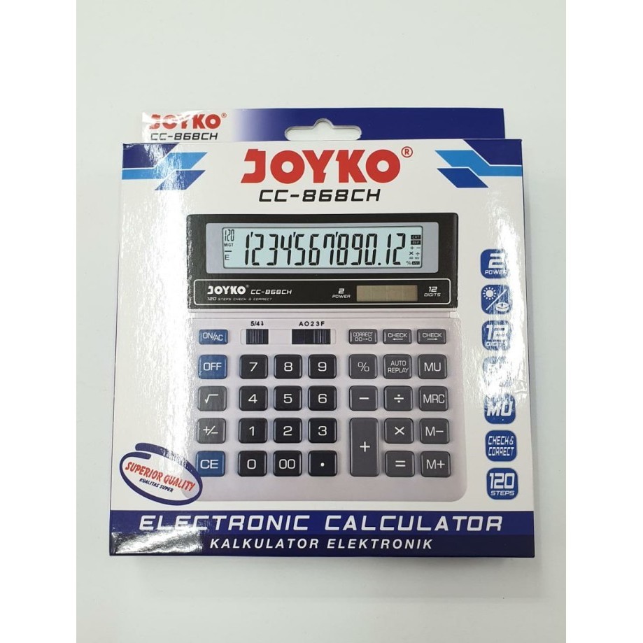 

Ready CC-868 Calculator Kalkulator Joyko 12 Digits