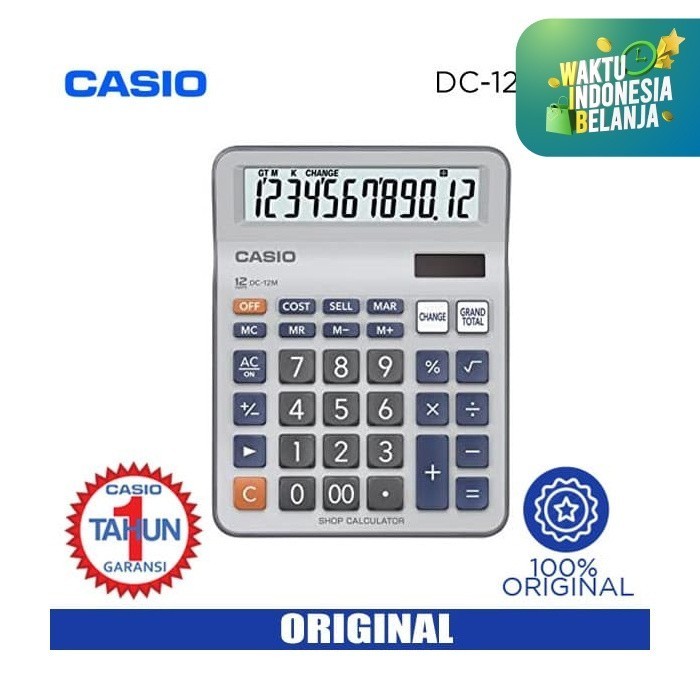 

Ready Casio Calculator DC 12 M