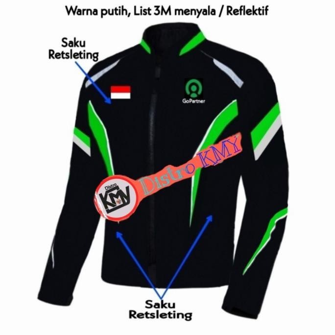 Fashion | Jaket Gopartner / Jaket Gojek Terbaru Waterproof F67