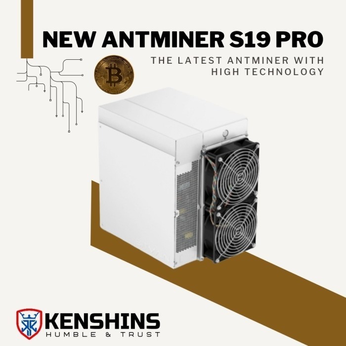 Bitmain Antminer S19 Pro ASIC Miner BNIB, Termurah Dan Terbaik