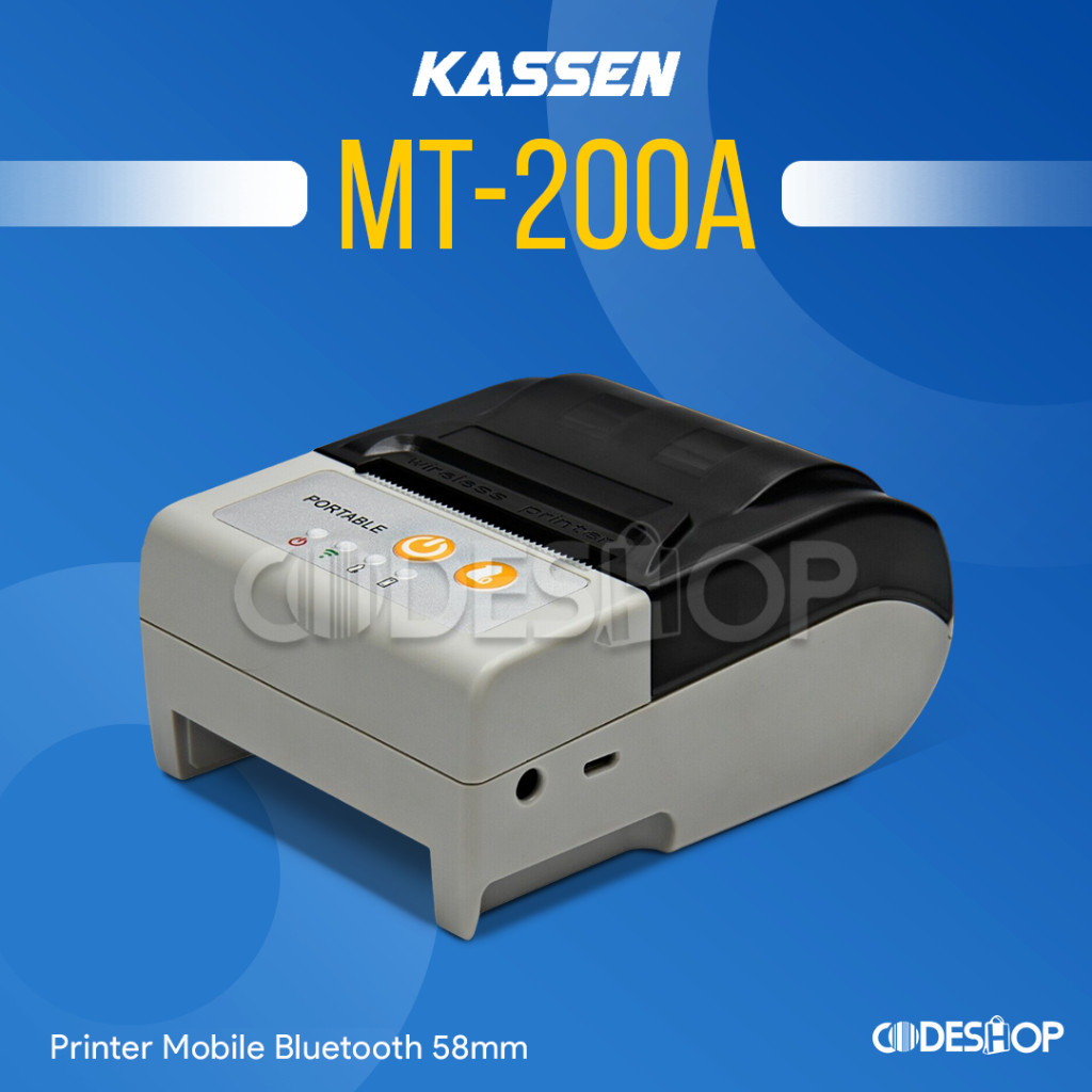 Printer Thermal Kasir Bluetooth Kassen MT200A MT-200A Auto Cutter Ori
