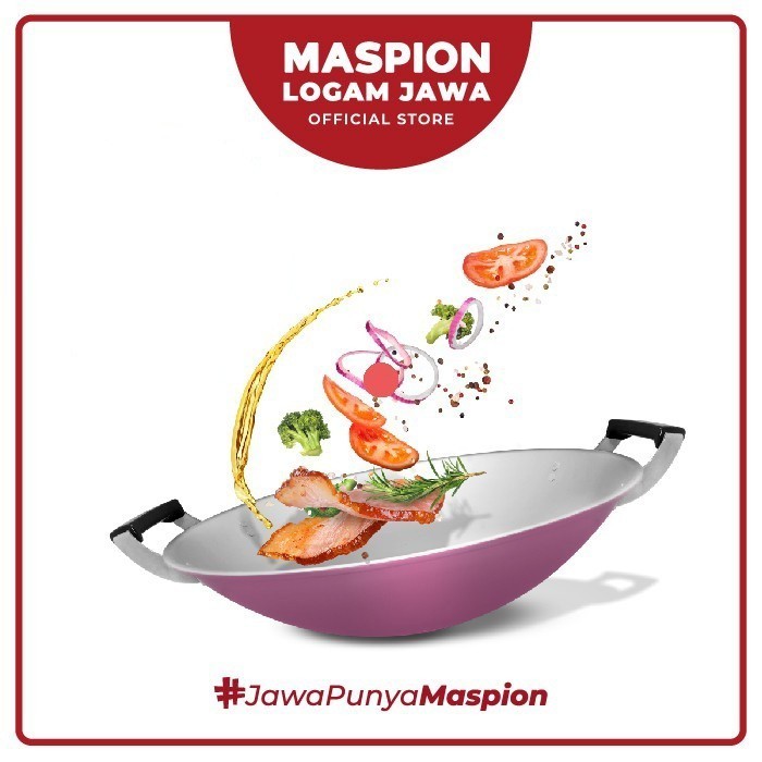 Wajan Penggorengan Maspion Clarita Wok 33Cm Wajan Maspion Penggorengan