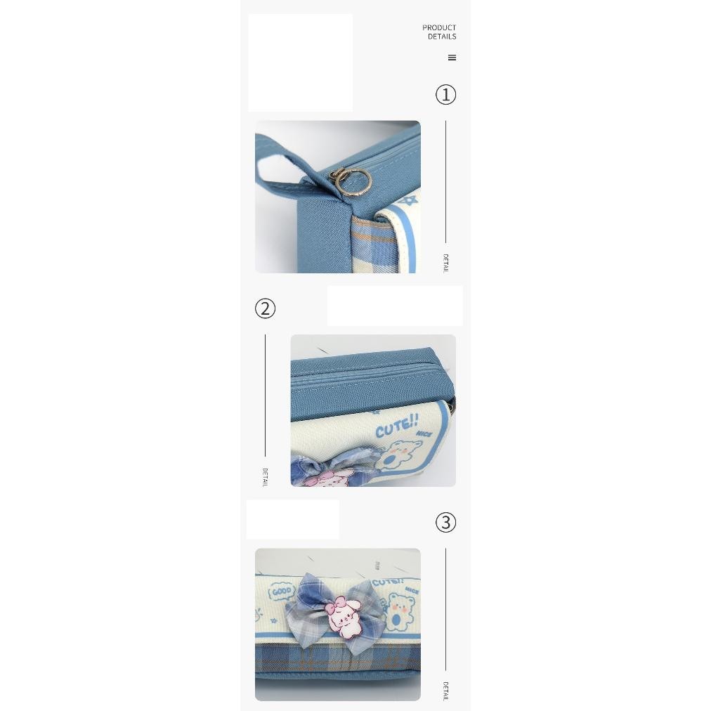 

lij-56 Tempat Kotak Pensil Pen Case Model Korea Lucu Kapasitas Besar CS016 Hemat