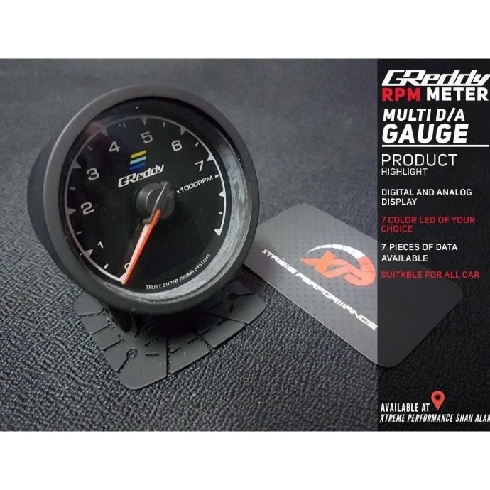 GREDDY TACHOMETER RPM METER / INDIKATOR TACHOMETER GREEDY RPM
