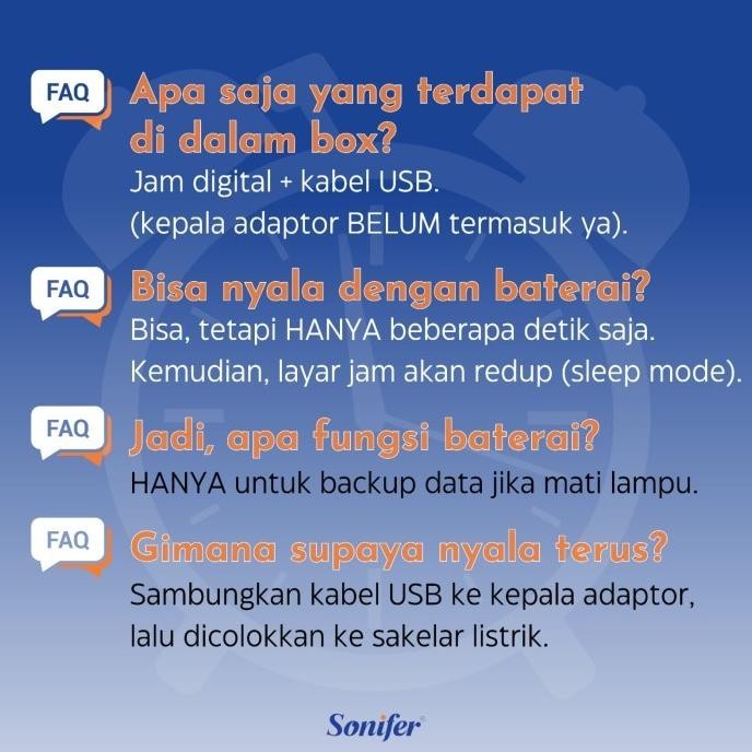 

Jam Meja Digital Alarm LED Clock Mirror CM