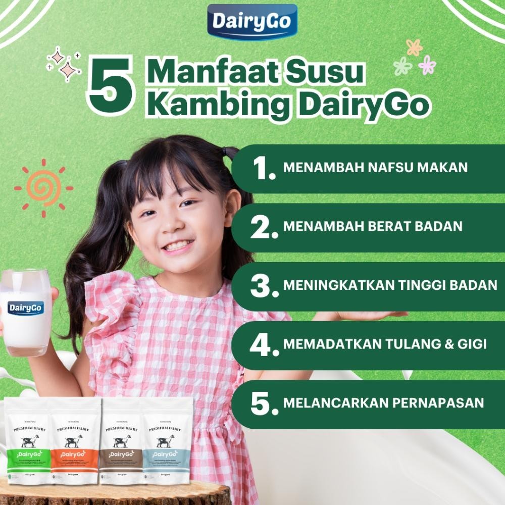

Flash Sale Susu Kambing Etawa Bubuk 1Kg - Original - Dairygo Gold Garansi