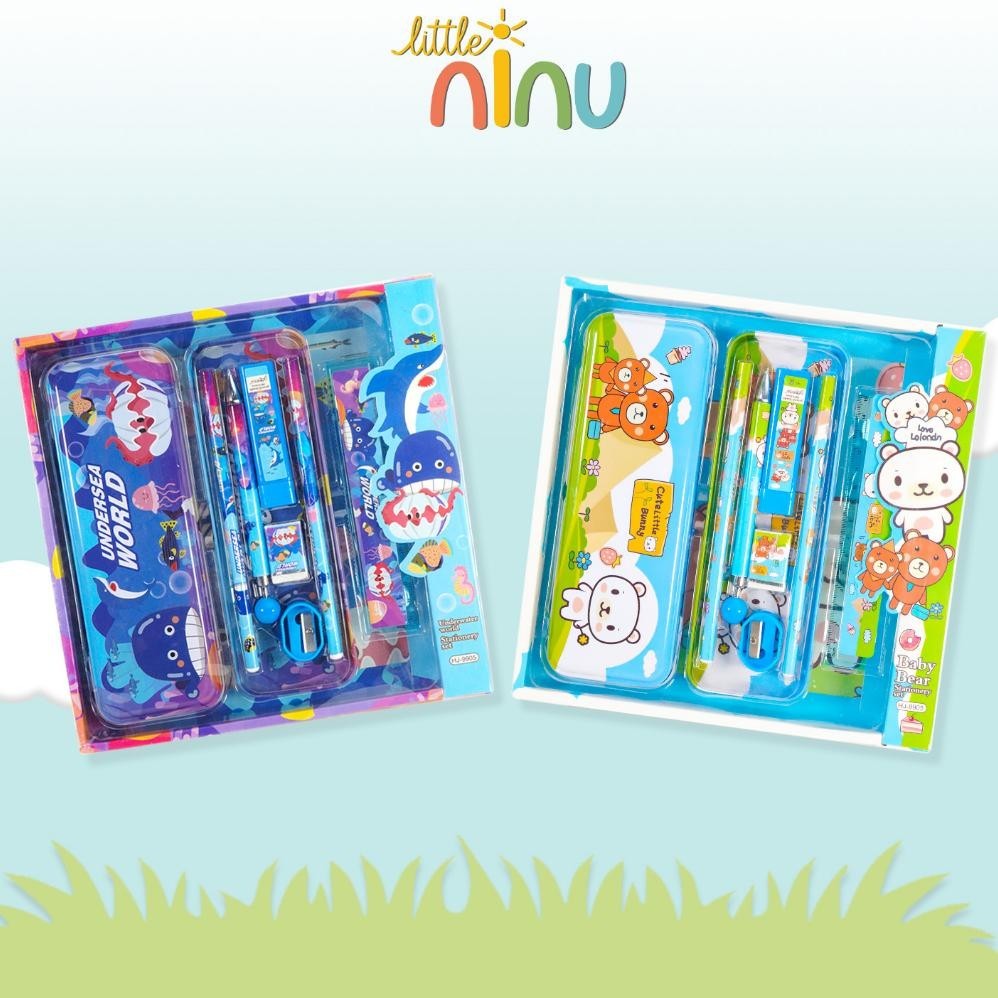 

Promo Hemat! LITTLE NINU Stationary Set Paket Alat Tulis Perlengkapan Sekolah 8 in 1 Premium