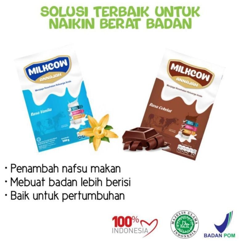 

Hot Susu Milkcow Vanila Milkcow Coklat 500Gr Susu Penggemuk Badan Milkcow Murah