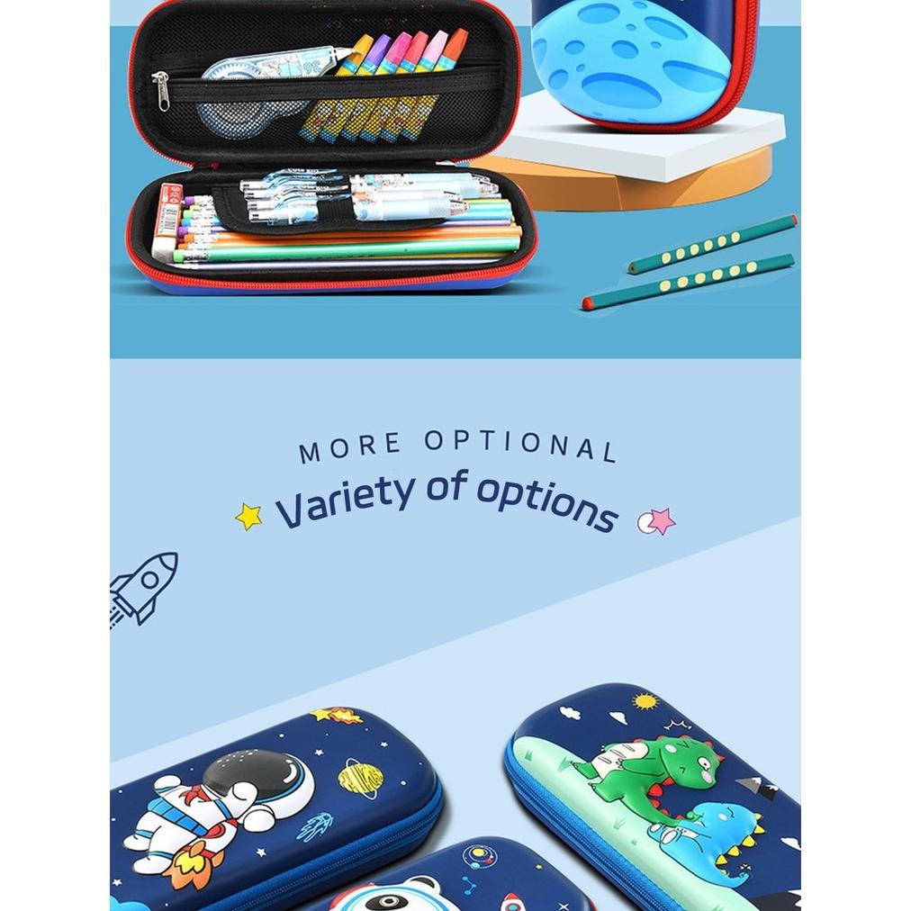 

He13 KIARA Tempat Pensil Karakter 3 Dimensi / Tempat Pensil Anak Sekolah Laki Laki Perempuan / Box Tempat Pensil Sekolah Anak Karakter Gambar Unicorn Dinosaurus / Pencil Case / Peralatan Sekolah Murah