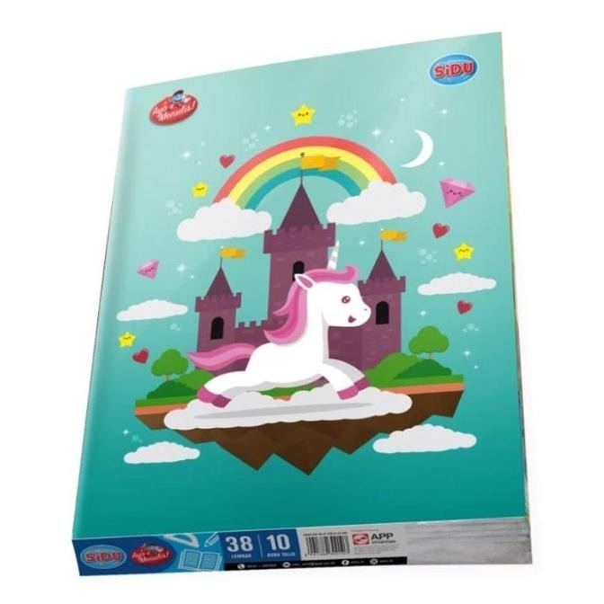 

ht-12 BUKU TULIS SIDU 38 LEMBAR / BUKU TULIS SEKOLAH ( 1 PACK ISI 10Pcs ) Termurah